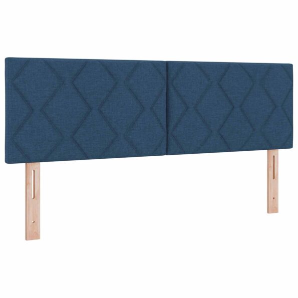 vidaXL Polohovací postel s matrací Modrá 140 x 200 cm Látka – Obrázok 4