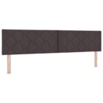 vidaXL Polohovací postel s matrací Tmavohnedá 200 x 200 cm Látka – Obrázok 4