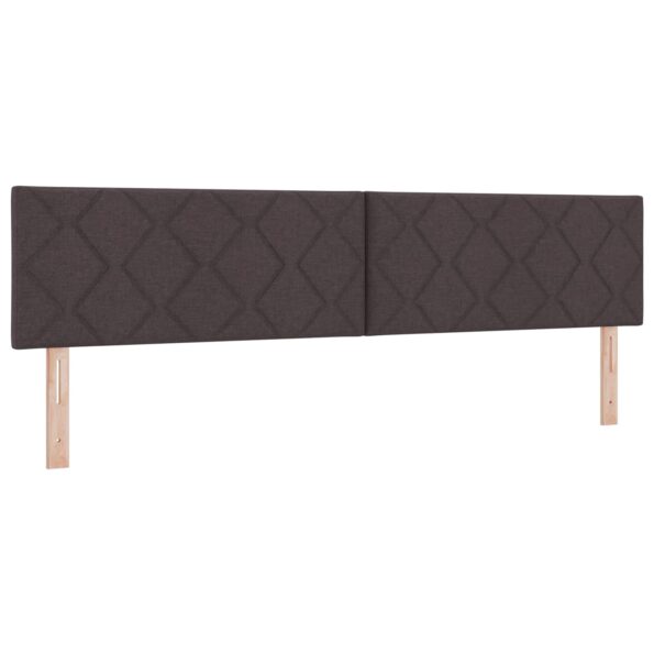 vidaXL Polohovací postel s matrací Tmavohnedá 200 x 200 cm Látka – Obrázok 4