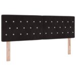 vidaXL Polohovací postel s matrací Čierna 140 x 200 cm Zamat – Obrázok 4