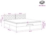 vidaXL Polohovací postel s matrací Tmavozelená 180 x 200 cm Zamat – Obrázok 12