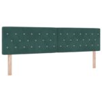 vidaXL Polohovací postel s matrací Tmavozelená 180 x 200 cm Zamat – Obrázok 4