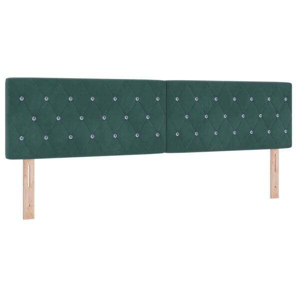 vidaXL Polohovací postel s matrací Tmavozelená 180 x 200 cm Zamat – Obrázok 4