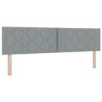 vidaXL Ottoman posteľ s matracom a LED Svetlosivá 180 x 200 cm Látka – Obrázok 5