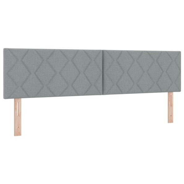 vidaXL Ottoman posteľ s matracom a LED Svetlosivá 180 x 200 cm Látka – Obrázok 5