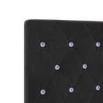 vidaXL Polohovací postel s matrací Čierna 160 x 200 cm Zamat – Obrázok 10