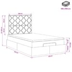 vidaXL Polohovací postel s matrací Tmavozelená 120 x 190 cm Zamat – Obrázok 12