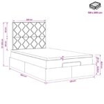 vidaXL Polohovací postel s matrací Ružová 120 x 200 cm Zamat – Obrázok 12