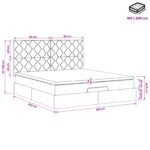 vidaXL Polohovací postel s matrací Čierna 180 x 200 cm Zamat – Obrázok 12