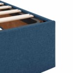 vidaXL Ottoman posteľ s matracom a LED Modrá 90 x 200 cm Látka – Obrázok 12