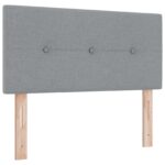 vidaXL Ottoman posteľ s matracom a LED Svetlosivá 120 x 190 cm Látka – Obrázok 5