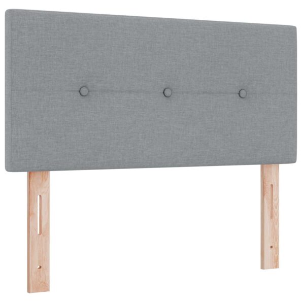 vidaXL Ottoman posteľ s matracom a LED Svetlosivá 120 x 190 cm Látka – Obrázok 5