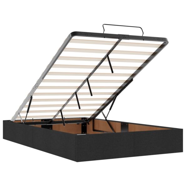 vidaXL Ottoman posteľ s matracom a LED Čierna 120 x 190 cm Látka – Obrázok 6