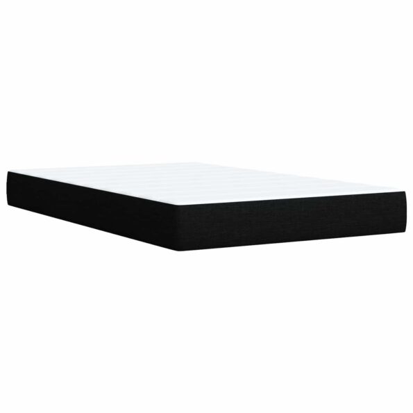 vidaXL Ottoman posteľ s matracom a LED Čierna 120 x 190 cm Látka – Obrázok 7