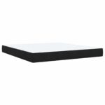vidaXL Ottoman posteľ s matracom a LED Čierna 180 x 200 cm Zamat – Obrázok 7
