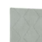 vidaXL Ottoman posteľ s matracom a LED Svetlosivá 200 x 200 cm Zamat – Obrázok 11