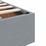 vidaXL Postel s úložným prostorem a matrací Svetlosivá 160 x 200 cm – Obrázok 11
