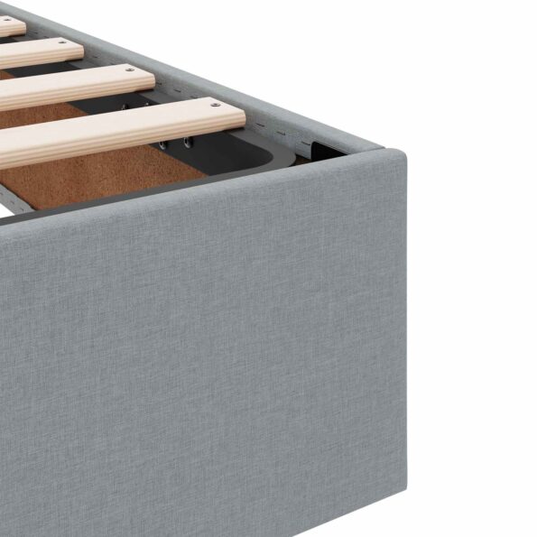 vidaXL Postel s úložným prostorem a matrací Svetlosivá 160 x 200 cm – Obrázok 11