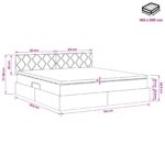 vidaXL Postel s úložným prostorem a matrací Svetlosivá 160 x 200 cm – Obrázok 12