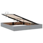vidaXL Postel s úložným prostorem a matrací Svetlosivá 160 x 200 cm – Obrázok 5