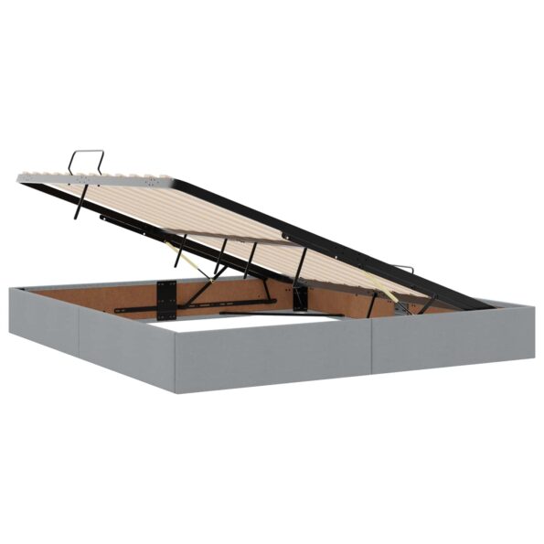 vidaXL Postel s úložným prostorem a matrací Svetlosivá 160 x 200 cm – Obrázok 5