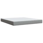 vidaXL Postel s úložným prostorem a matrací Svetlosivá 160 x 200 cm – Obrázok 6