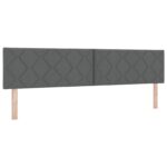 vidaXL Postel s úložným prostorem a matrací Tmavosivá 200 x 200 cm – Obrázok 4