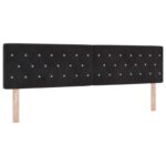 vidaXL LED úložná posteľ s matracom Čierna 180 x 200 cm Zamat – Obrázok 5