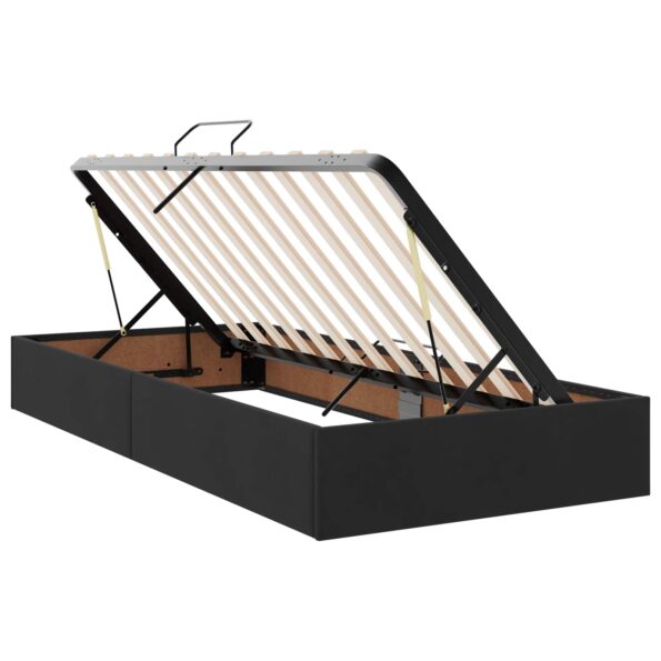 vidaXL LED úložná posteľ s matracom Čierna 180 x 200 cm Zamat – Obrázok 6