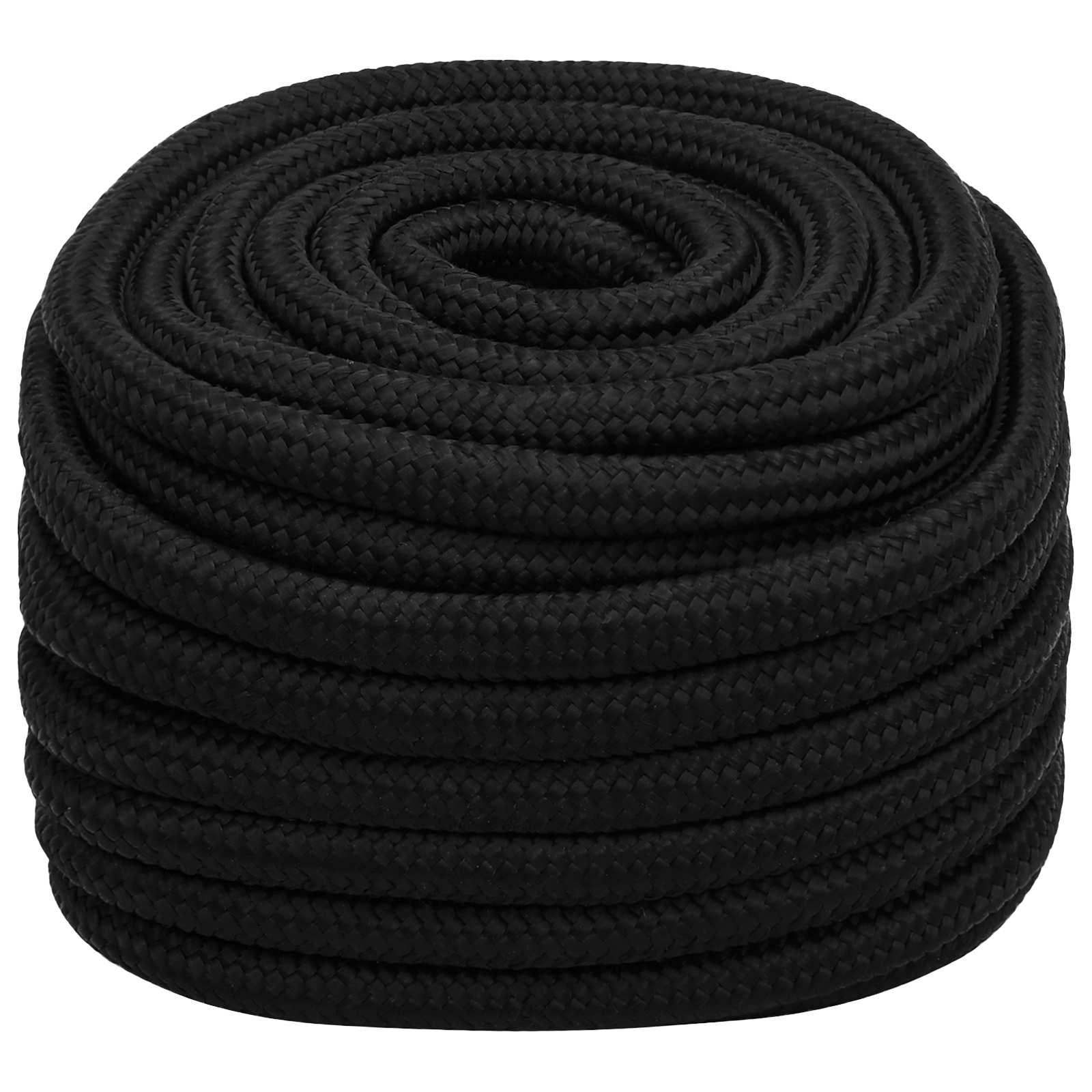 3473400_1.jpg vidaXL Viacúčelové úžitkové lano 25 mm 25 m Čierna Polyester – Obrázok 1