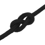 vidaXL Viacúčelové úžitkové lano 12 mm 50 m Čierna Polyester – Obrázok 4