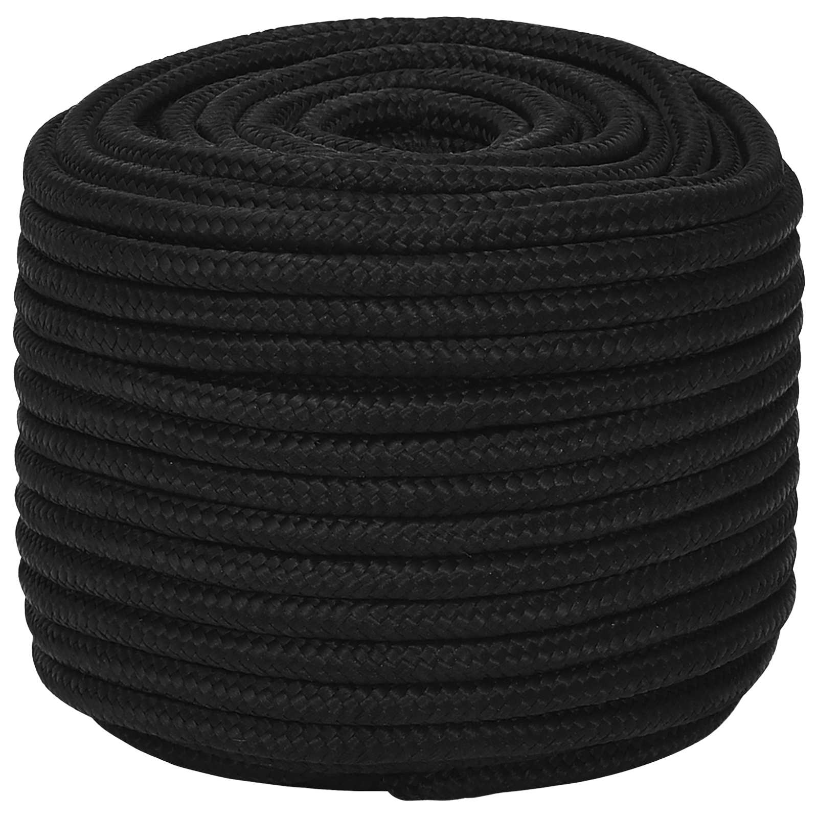 3473450_1.jpg vidaXL Viacúčelové úžitkové lano 14 mm 50 m Čierna Polyester – Obrázok 1
