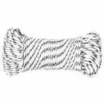 vidaXL Viacúčelové úžitkové lano 4 mm 250 m Biela Polyester – Obrázok 2