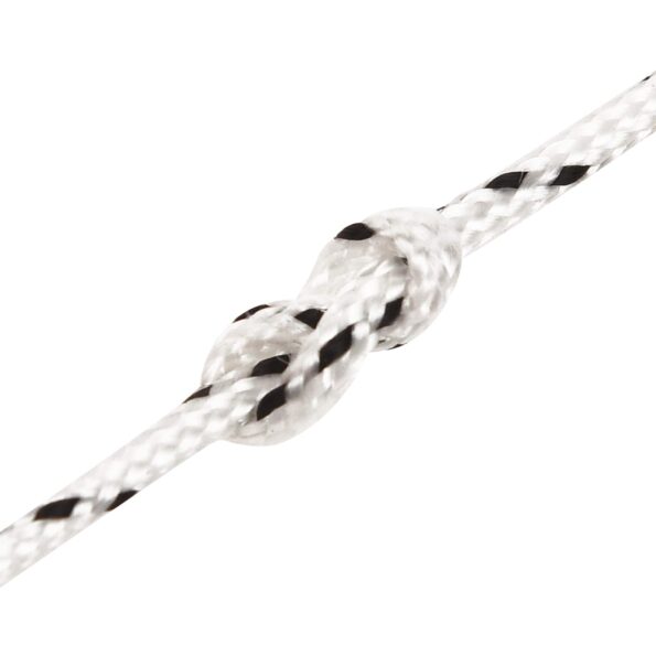 vidaXL Viacúčelové úžitkové lano 2 mm 500 m Biela Polyester – Obrázok 4