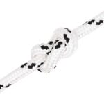 vidaXL Viacúčelové úžitkové lano 12 mm 25 m Biela Polyester – Obrázok 4