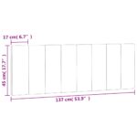 vidaXL Vankúš na čelo postele Hanko tmavosivý 137 cm zamat – Obrázok 10