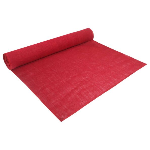 vidaXL Jutový rol 100 x 2500 cm Červená – Obrázok 2