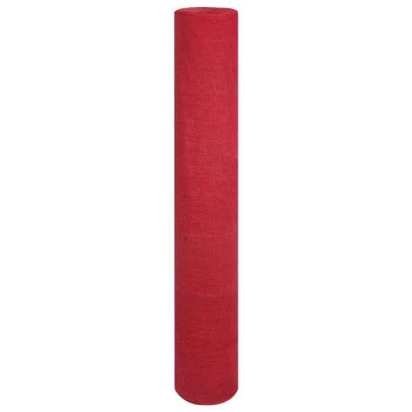 vidaXL Jutový rol 100 x 2500 cm Červená – Obrázok 3