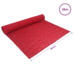 vidaXL Jutový rol 100 x 2500 cm Červená – Obrázok 7