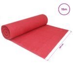 vidaXL Jutový rol 200 x 1500 cm Červená – Obrázok 7