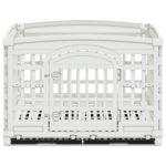 vidaXL 4-panelový psí hrací priestor 177,5 x 154,5 x 112 cm Plast – Obrázok 5