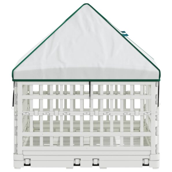 vidaXL 4 panelový psí výbeh s strechou 177,5 x 154,5 x 112 cm Plast – Obrázok 5