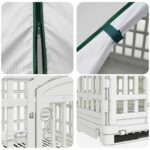 vidaXL 4 panelový psí výbeh s strechou 177,5 x 154,5 x 112 cm Plast – Obrázok 7