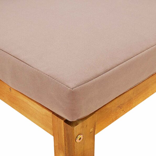 vidaXL Rohová sedačka s vankúšmi 100 % polyester Masívne akácie – Obrázok 5