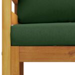vidaXL Modulárne kreslo s vankúšmi 100 % polyester Masívne akácie – Obrázok 5