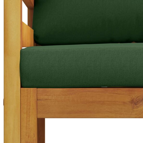 vidaXL Modulárne kreslo s vankúšmi 100 % polyester Masívne akácie – Obrázok 5