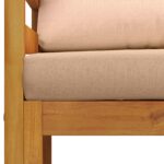 vidaXL Rohová sedačka s vankúšmi 100 % polyester Masívne akácie – Obrázok 4