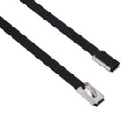 vidaXL Viazací pás na káble 25 ks 4,6 x 450 mm Čierna – Obrázok 6