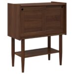 vidaXL Konzolový stôl BILBAO Tmavý karamel 80 x 40 x 95 cm – Obrázok 2
