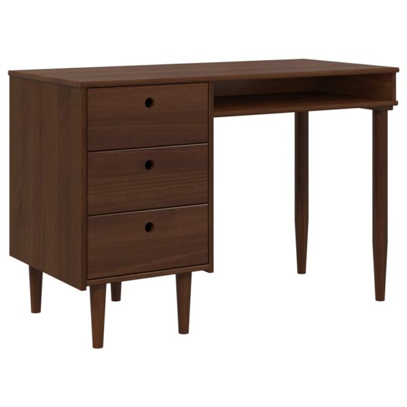 vidaXL Stôl BILBAO Tmavý karamel 114 x 53 x 75 cm – Obrázok 2